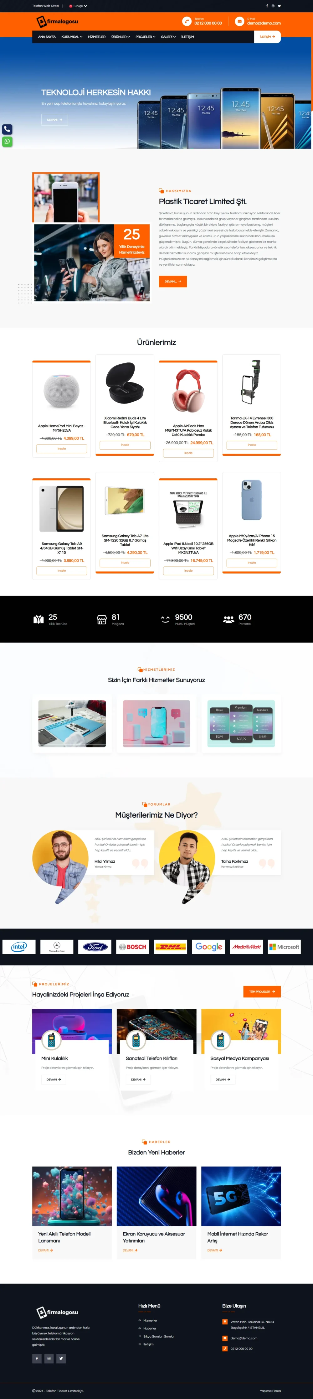 Kurumsal Web Sitesi No.1